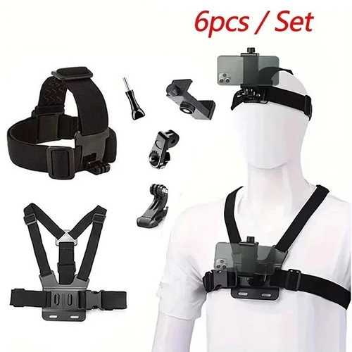 6pcs action camera mount kit - 6pcs,